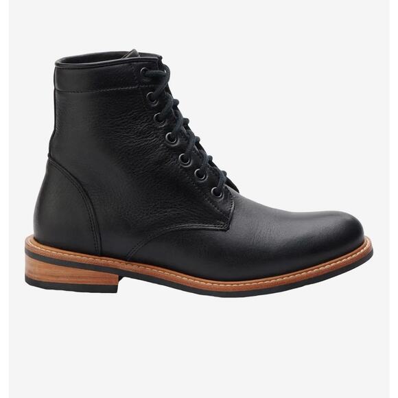 NISOLO Black Leather All-Weather Amalia Boots Size 10 - Picture 3 of 16